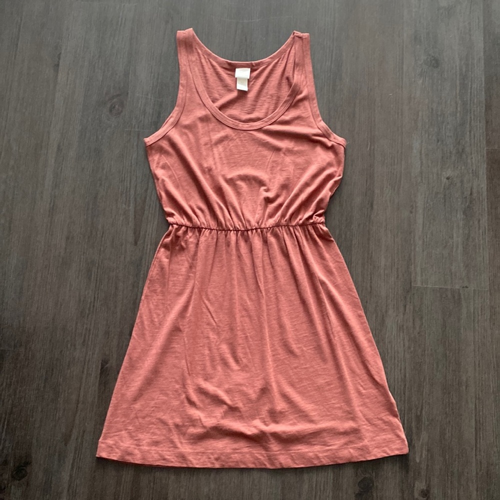 H&M sleeveless deep clay cotton dress NEW WITHOUT TAGS size S